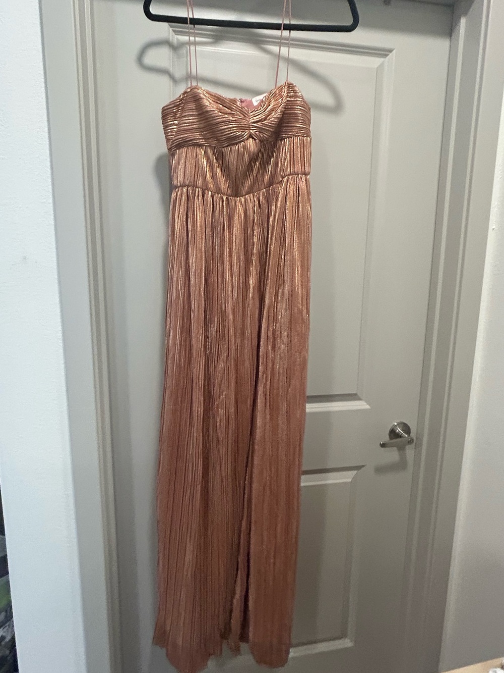 Lovers and Friends Emmy Dress in Rose Gold Metallic - Picture 7 of 8